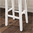 Furniture of America Fuller Solid Wood Saddle 29-inch Stools in Gray (Set of 2)