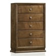 Furniture of America Nellam English Dovetail Drawers Wood Chest in Walnut