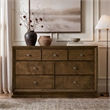 Furniture of America Nellam 7-Drawer Wood Dresser in Walnut
