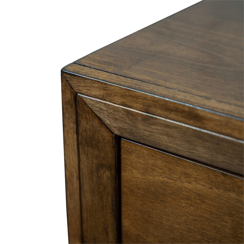 Furniture of America Nellam 7-Drawer Wood Dresser in Walnut