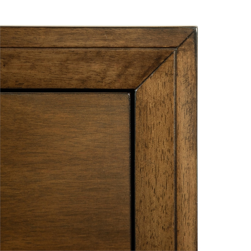 Furniture of America Nellam 7-Drawer Wood Dresser in Walnut