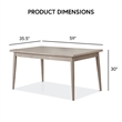 Furniture of America Vann 5-Piece Wood Dining Table Set in Gray