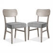 Furniture of America Vann 5-Piece Wood Dining Table Set in Gray