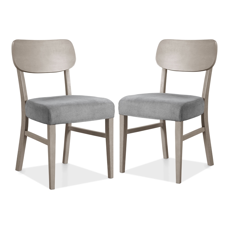 Furniture of America Vann 7-Piece Wood Dining Table Set in Gray