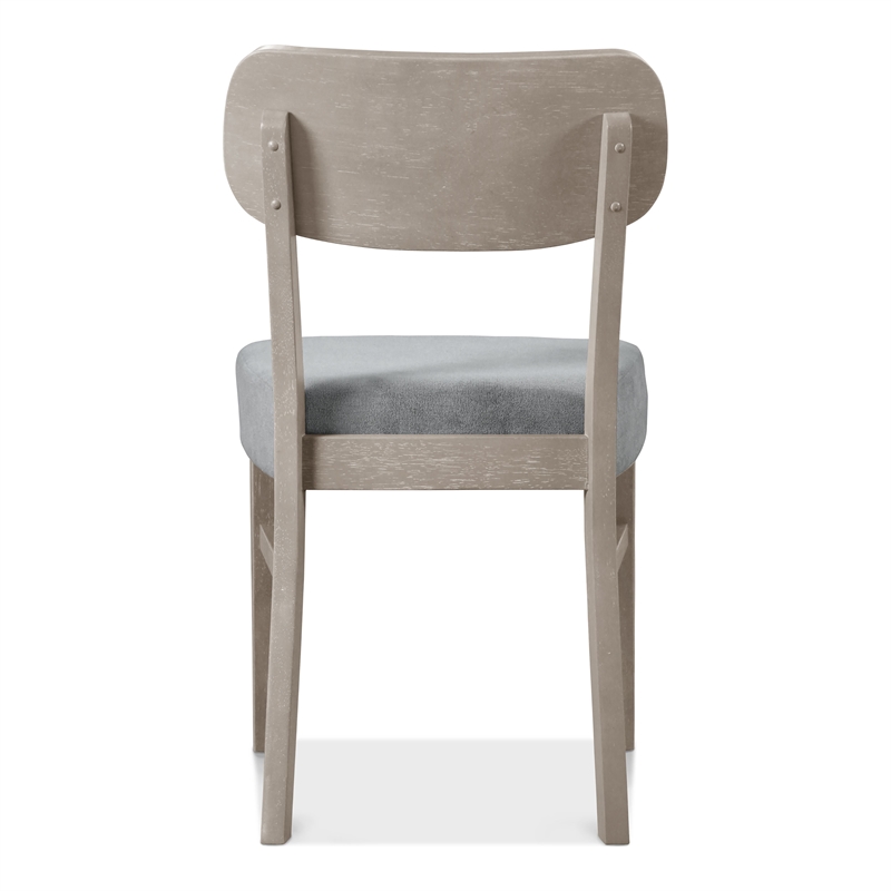 Furniture of America Vann 7-Piece Wood Dining Table Set in Gray