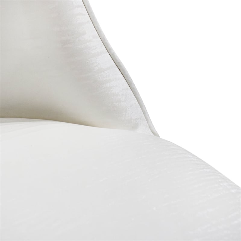 Furniture of America Obadia Faux Leather Side Chairs in White (Set of 2)