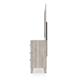 FOA Junile 2-Piece 6-Drawer Wood Dresser and Mirror Set in Washed White