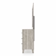 FOA Junile 2-Piece 6-Drawer Wood Dresser and Mirror Set in Washed White