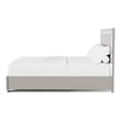 Furniture of America Ventrack LED Light Wood Queen Bed in Light Taupe