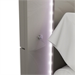 Furniture of America Ventrack LED Light Wood Queen Bed in Light Taupe