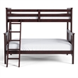 Furniture of America Sinclare Wood Twin over Full Bunk Bed in Dark Walnut