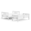 Furniture of America Sinclare Wood Twin over Full Bunk Bed in White