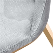 Furniture of America Netale Faux Leather Side Chairs in Gray (Set of 2)