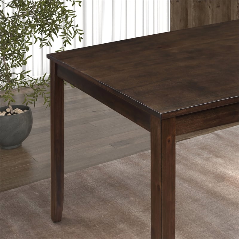 Furniture of America Ashen 5-Piece Wood Dining Table Set in Dark Cherry