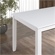 Furniture of America Ashen 5-Piece Wood Dining Table Set in White