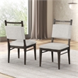 Furniture of America Brands Wood Padded Side Chairs in Dark Walnut (Set of 2)