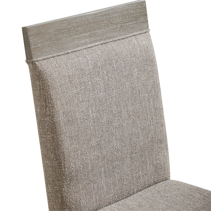 Furniture of America Telli Wood Padded Side Chairs in Gray (Set of 2)