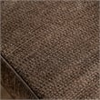 Furniture of America Innes Faux Leather Tufted Loveseat in Dark Cherry and Brown