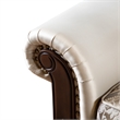 Furniture of America Watley Fabric Tufted and Nailhead Arm Chair in Beige