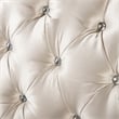 Furniture of America Watley Fabric Tufted and Nailhead Sofa in Beige