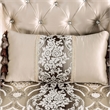 Furniture of America Watley Fabric Tufted and Nailhead Sofa in Beige