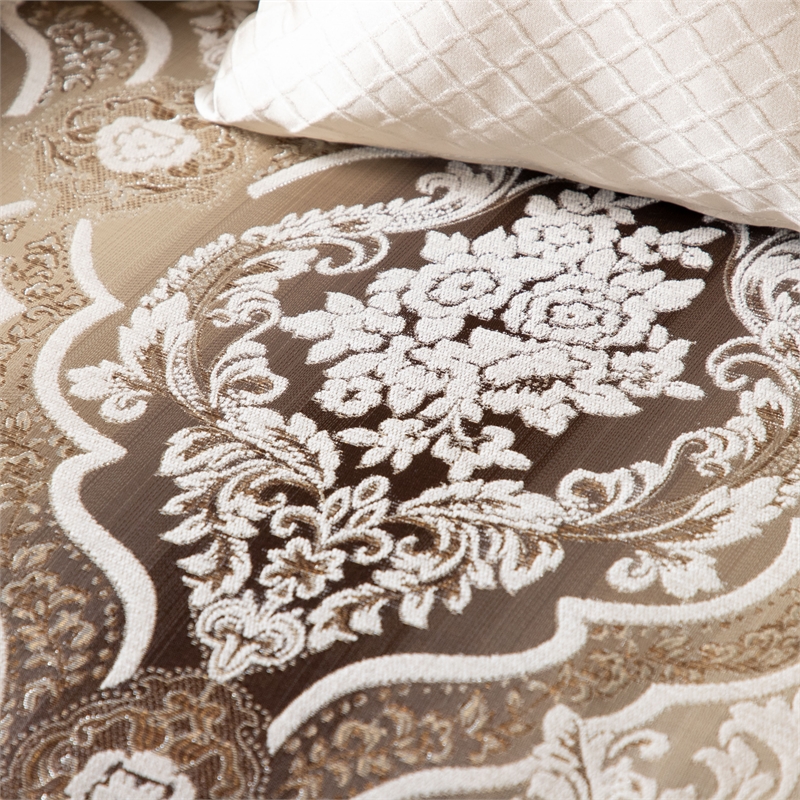 Furniture of America Watley Fabric Tufted and Nailhead Sofa in Beige