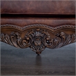 Furniture of America Coppen Faux Leather Tufted Loveseat in Light Brown
