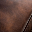 Furniture of America Coppen Faux Leather Tufted Sofa in Light Brown