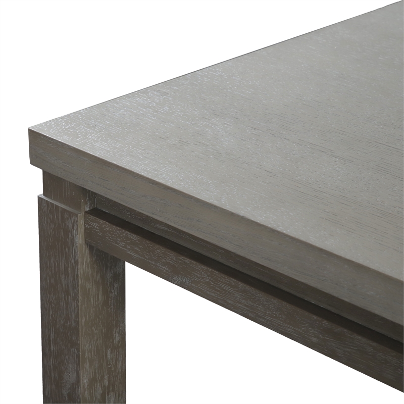 Furniture of America Telli Wood Two-Tone Dining Table in Gray and Stone Gray