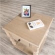 Furniture of America Lesla Wood End Table in Light Washed White (Set of 2)