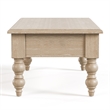 Furniture of America Lesla 3-Piece Wood Cocktail Table Set in Light Washed White