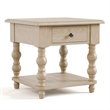 Furniture of America Lesla 3-Piece Wood Cocktail Table Set in Light Washed White