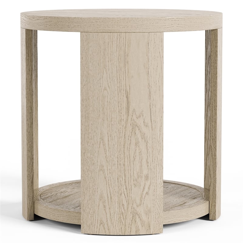 Furniture of America Kurick 3-Piece Wood Coffee Table Set in Oak