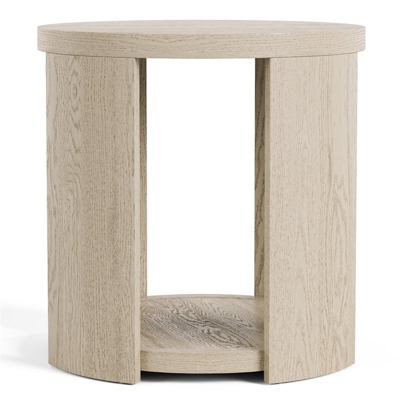 Furniture of America Kurick 3-Piece Wood Coffee Table Set in Oak