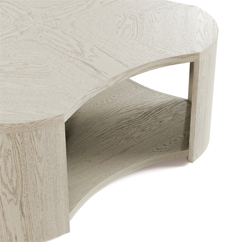 Furniture of America Kurick 3-Piece Wood Coffee Table Set in Oak