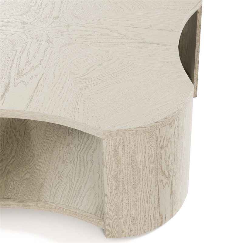 Furniture of America Kurick 3-Piece Wood Coffee Table Set in Oak