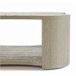 Furniture of America Kurick Wood 1-Shelf Coffee Table with Casters in Oak
