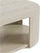 Furniture of America Kurick 2-Piece Wood Oval Cocktail Table Set in Oak