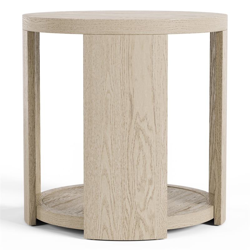 Furniture of America Kurick 2-Piece Wood Oval Cocktail Table Set in Oak