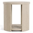 Furniture of America Kurick 2-Piece Wood Oval Cocktail Table Set in Oak