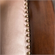 Furniture of America Haggen Velvet Tufted and Nailhead Arm Chair in Brown