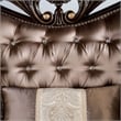 Furniture of America Haggen Velvet Tufted and Nailhead Loveseat in Brown