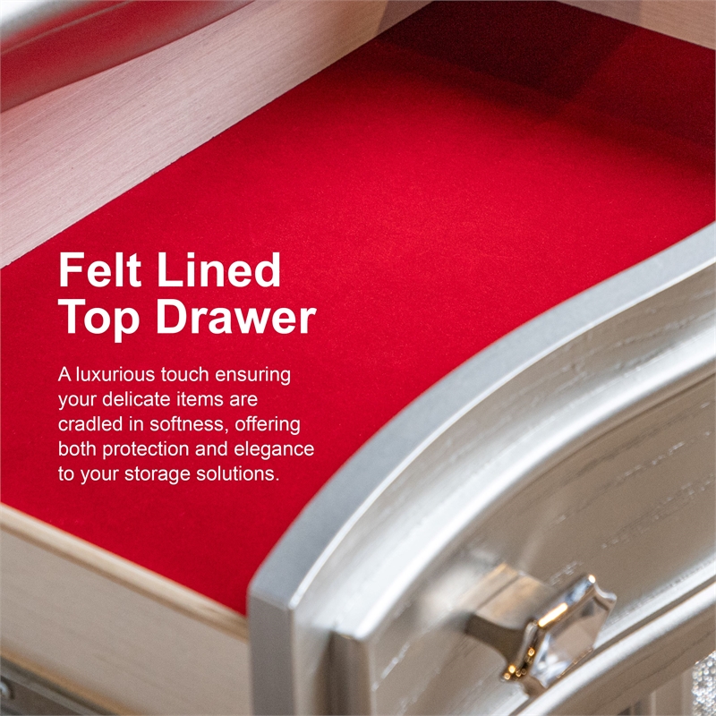 Furniture of America Elloise 5-Drawer Solid Wood Chest in Dark Cherry