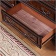 FOA Elloise 2-Piece 9-Drawer Solid Wood Dresser and Mirror Set in Dark Cherry