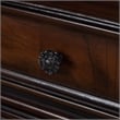 FOA Elloise 2-Piece 9-Drawer Solid Wood Dresser and Mirror Set in Dark Cherry