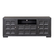 Furniture of America Ulan Wood 2-Drawer TV Stand with Shelves in Weathered Black