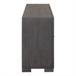 Furniture of America Ulan Wood 2-Drawer TV Stand with Shelves in Weathered Black