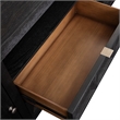 Furniture of America Ulan Wood 2-Drawer TV Stand with Shelves in Weathered Black
