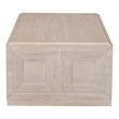 Furniture of America Ulan Wood Coffee Table with Casters in Tawny Brown