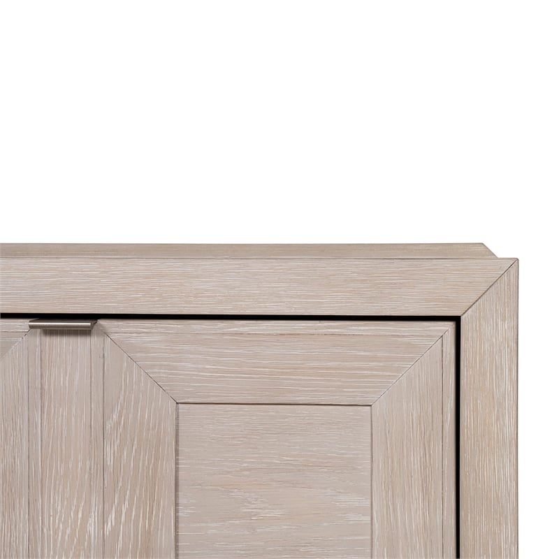 Furniture of America Ulan Wood Coffee Table with Casters in Tawny Brown